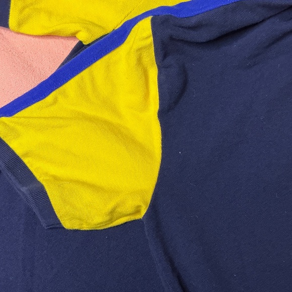 Polo by Ralph Lauren Yellow and Blue Colorblock Shirt - Picture 7 of 9